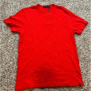 G/Fore NWT Short Sleeve Golf Polo Shirt Size M in Poppy Red Cotton Blend